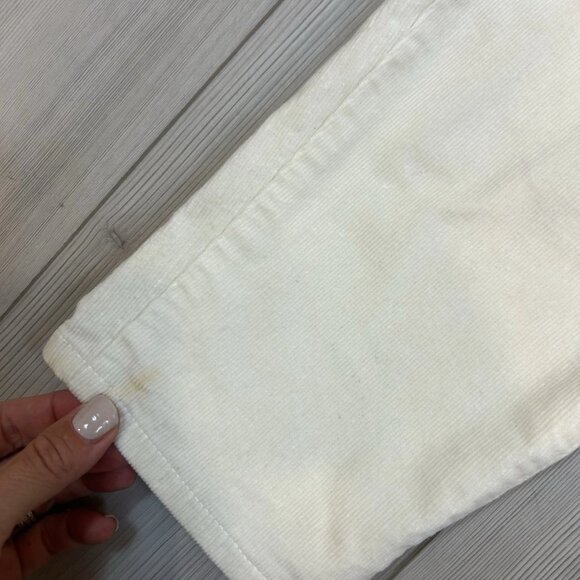Talbots Corduroy Jeggings High Waist Ankle Length Women’s Ivory Cream Size 14 - Picture 4 of 11